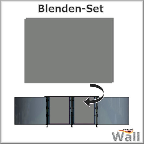 Germany-Pools Wall Blende C Tiefe 1,25 m Edition German-Dream Edelstahl