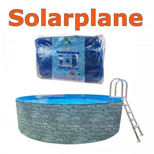 Solarplane Solarfolie Pool Schwimmbad Erwärmung 500µm 623 x 360 cm oval S+G 