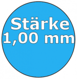Poolfolie 4,5 x 1,2 m x 1,0 mm mit Keilbiese